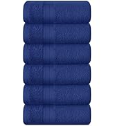 BOUTIQUO Ultra Soft Cotton 6 -Piece Hand Towel Set 16x24 Inch, Ideal for use in Bathroom, Kitchen...
