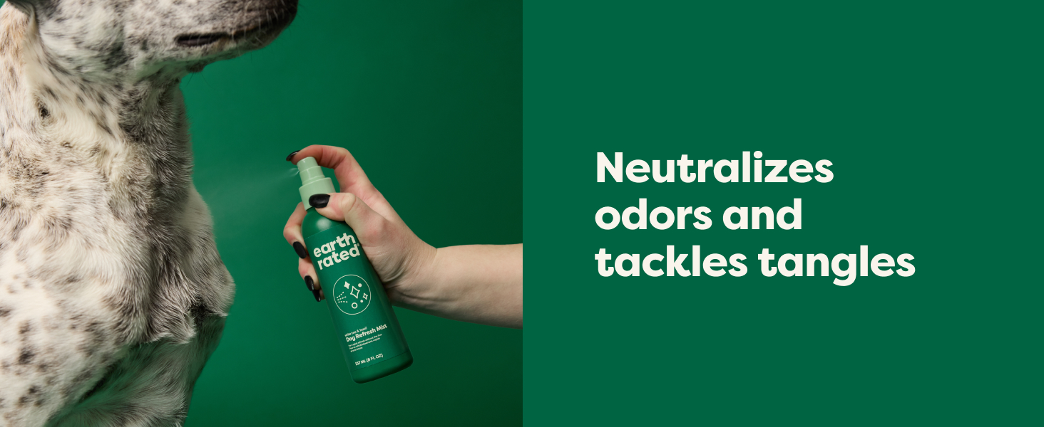 Neutralizes odors & tackles tanlges