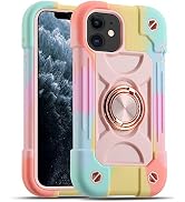 MARKILL Compatible with iPhone 11 Case 6.1 Inch with 360°Rotate Ring Stand, Military Grade Drop P...
