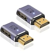 Poyiccot 8K HDMI Adapter, HDMI 90 Degree Adapter, HDMI 2.1 Male to Female Adapter 48Gbps UHD HDMI...