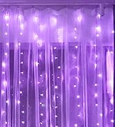 Purple Curtain String Lights