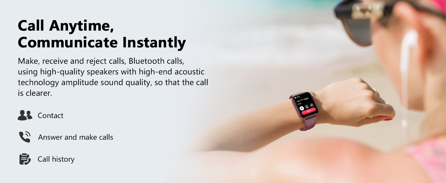 It is convenient to make/answer phone calls on the wrist.