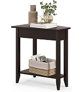 Giantex Wedge End Table, Triangle Side Table with Storage Shelf and Solid Wood Legs, Recliner Tab...