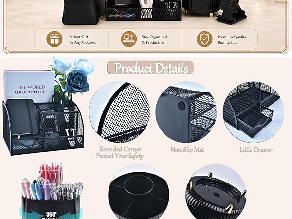 Black Desk Accessories