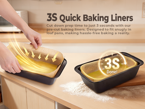100 PCS Loaf Pan Liners