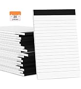 20 Pack 4 x 6 Inches Note Pad Writing Notepads of Work Lined Paper Memo Pads for Daily Planning O...