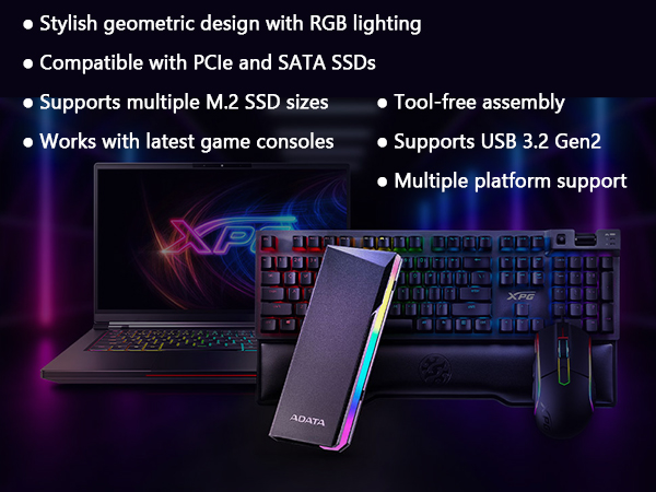 M.2 PCIe/SATA SSD Enclosure