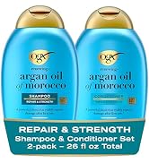 OGX Renewing + Argan Oil of Morocco Shampoo & Conditioner Set, Damage Repairing Shampoo & Conditi...