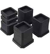BTSD-home Bed Risers 2, 3 or 4 Inch Heavy Duty Furniture Risers Adjustable Dorm Bed Lifts Risers ...