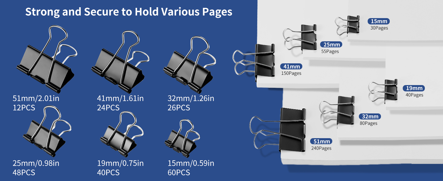 Metal Paper Binder Clips