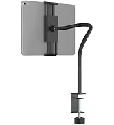 ZMHH Gooseneck Tablet Stand Holder,iPad Clamp Mount for Desk,Table,Beside,Chair,Countertop,Tablet...