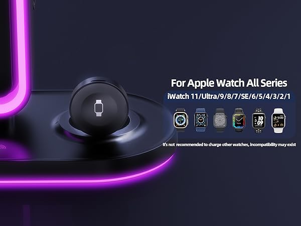 RGB Headphone Stand with Wireless Charging