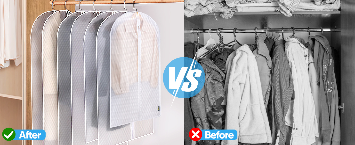 clear garment bag