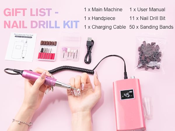 rechargeable nail drill