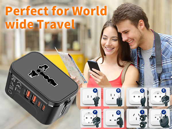 all in one universal international plug outlet converter power adapter charger TYPE G C A I B N L E