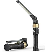 HOTLIGH Rechargeable Work Light - 5000mAh Magnetic Flashlight with 360° Rotate Foldable Design, 1...