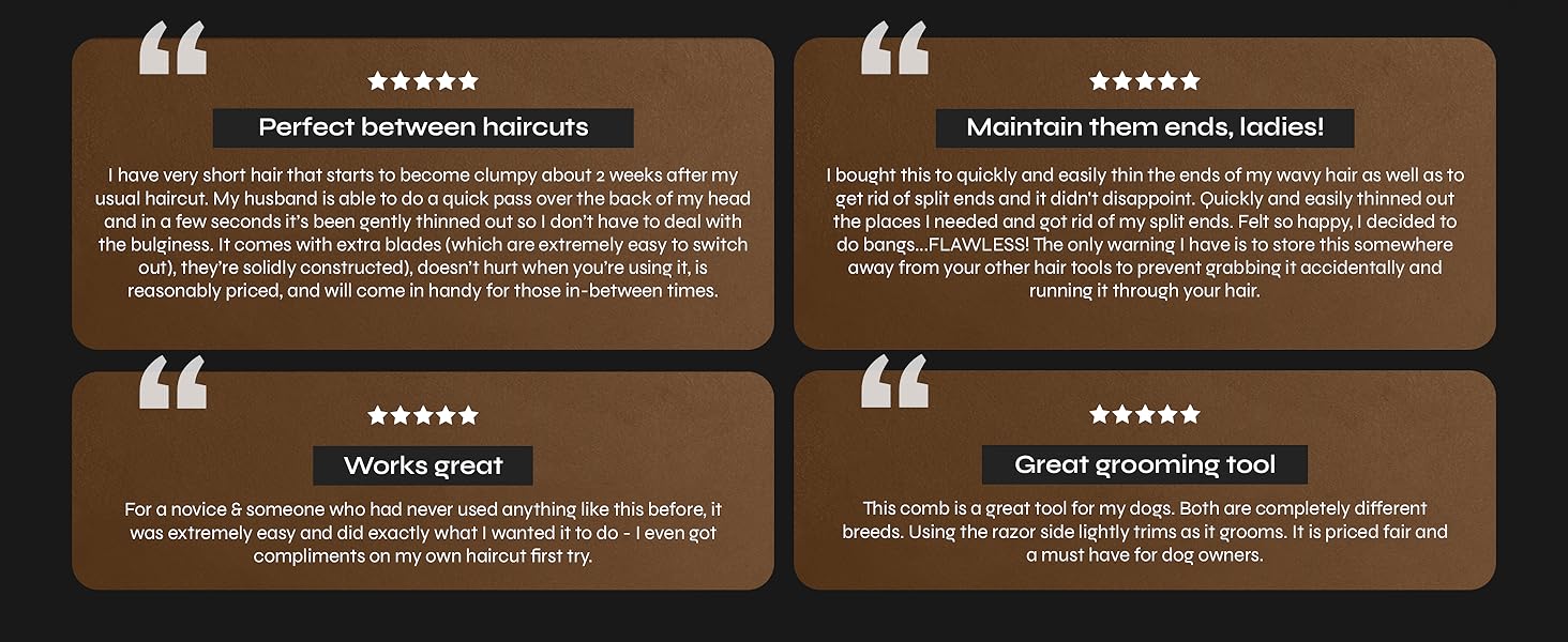 Facón Razor Comb for Hair Cutting