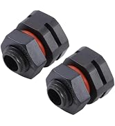 Black IP68 Industrial Breather Vent - M12x1.5 Pressure Equalization Valve, Dual-Port Moisture Con...