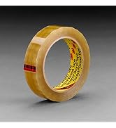 3M Scotch Light Duty Packaging Tape 681 Clear Moisture Chemical Resistant, 1 in x 72 yd, 36 per case