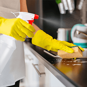 Spray bottle for cleaning solutions