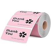 Omezizy 2.25x1.25 Inch Thermal Labels Pink, Holographic Sliver Barcode Thermal Labels for Thermal...