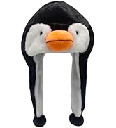 GADMEXILY Plush Animal Hat for Halloween Christmas,Cozy Funny Hats Novelty Party Cap for Girls - ...
