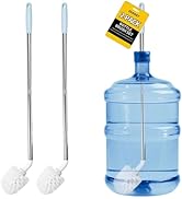 Extended Stainless Steel Bucket Brush with Long Handle Scrubbing Nylon Bristles for Cleaning 1 to...