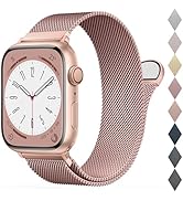 BELONGME Mesh Metal Loop Compatible with Apple Watch Band 40mm 41mm 38mm 44mm 45mm 49mm Series Ul...