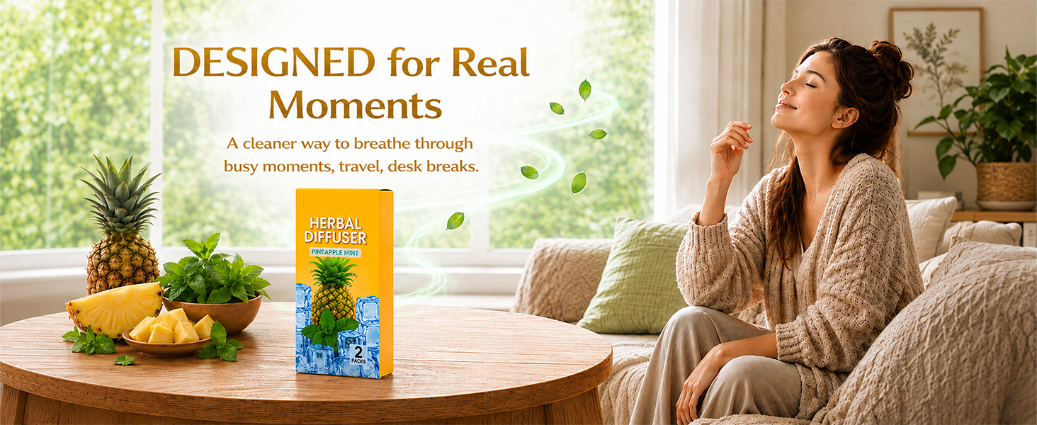 DESIGNED for Real Moments A cleaner way to breathe through busy moments, travel, desk breaks.