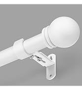 AMZSEVEN Curtain Rods for Windows 16 to 76 Inches, Curtain Rod Max Adjustable Length of 88 IN, 1"...