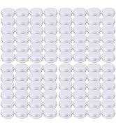 Tosnail 96 Pack of 0.5 OZ/15 ML Mini Round Tins with Screw Lids, Aluminum Empty Tin Containers, M...