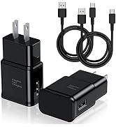 Type C Charger Fast Charging, 2 Pack USB C Android Phone Wall Charger Block & 6ft Charge Cable Co...