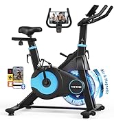 HXD-ERGO Exercise Bike, Magnetic & Air Resistance Indoor Bike, Stationary Bike for Home with Sile...