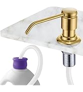 Gagal Kitchen Sink Soap Dispenser (Brushed Gold) and Extension Tube Kit for Kitchen Sink, Complet...