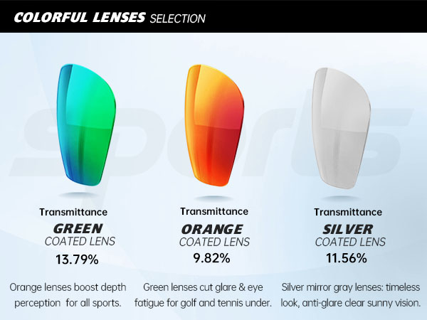 LENSES IN DIFFERENT COLORS
