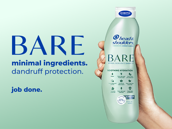 Simple, effective formulation for dandruff protection—less is more.