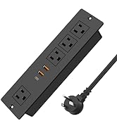 Recessed Power Strip with USB Ports, VILONG PD 20W Fast Charging Power Socket, Plug in 4 Outlets ...
