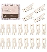 Sightor 20 Pcs Double Grip Hair Clips, Metal Snap Hair Clips Hair Barrettes for Women Hair Stylin...