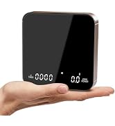 KitchenTour CaféMetric Coffee Scale with Timer 0.1g/2000g - Precision Small Scale for Espresso & ...
