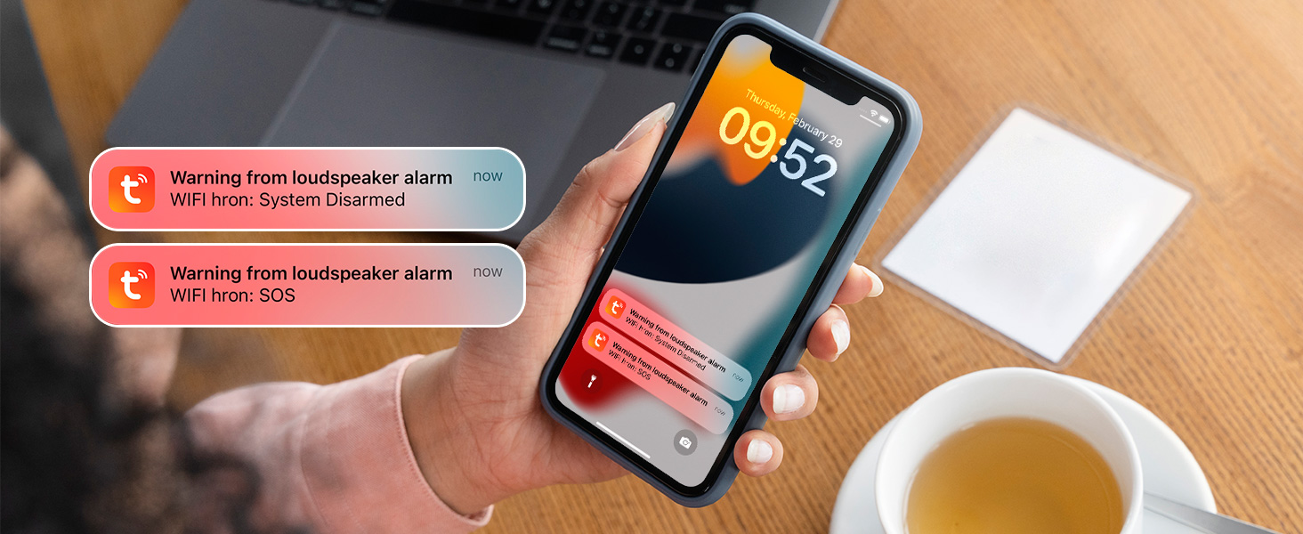 WiFi alarm defense system