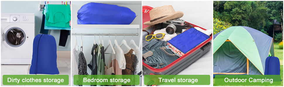 large storage bag blue
