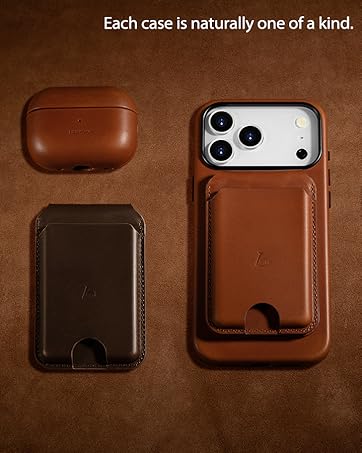 magnetic leather wallet with stand