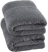 Hammam Linen Jumbo Large Bath Sheets Towels 2 Pack 35 x 70 Inches Soft and Absorbent, Premium Qua...