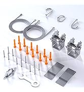 Amgo Triangle Hardware Kit for Sun Shade Sail Canopy Installation, 316 Stainless Steel, Anti Rust...