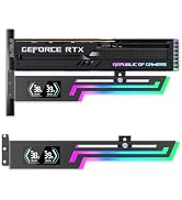 GSCOLER ARGB GPU Support Bracket with CPU & GPU Temp Display, Universal Graphics Card Support, Mu...