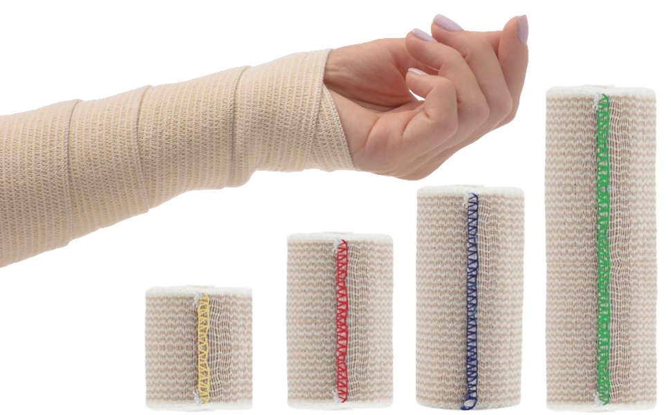 Elastic Bandage - Self-Closure Compression Wrap for Legs, Knees, Ankles, Wrists, Elbows, Shoulders