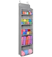 Univivi Yarn Storage Organizer - Hanging 5-Layer Knitting Bag for Crochet Supplies, Nursery, Bedr...