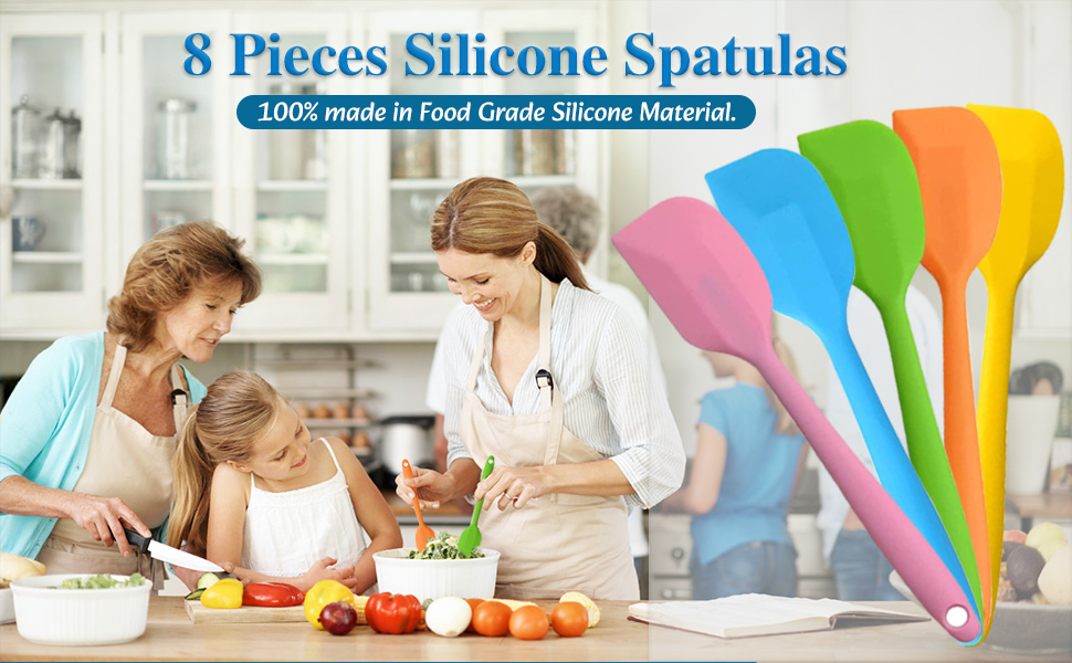 Silicone Spatulas,8.5 inch