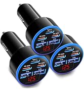 90W 5-Port USB C Car Charger, OKRAY 3-Pack Super Fast Charging PD30W 12v Cigarette Lighter Adapte...