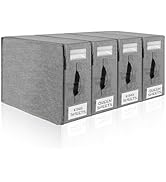 KitHero 4pack Sheet Organizers and Storage,Foldable Bed Sheet Organizer with Sealed Design,Sheet ...